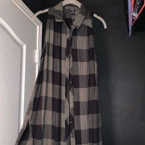 Rue21 Flannel maxi vest